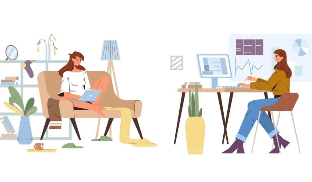 Trabajar en casa VS trabajar en oficina