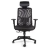 Silla ejecutiva ergonómica MIRELA negra vista frontal