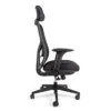 Silla ejecutiva ergonómica MIRELA negra vista lateral