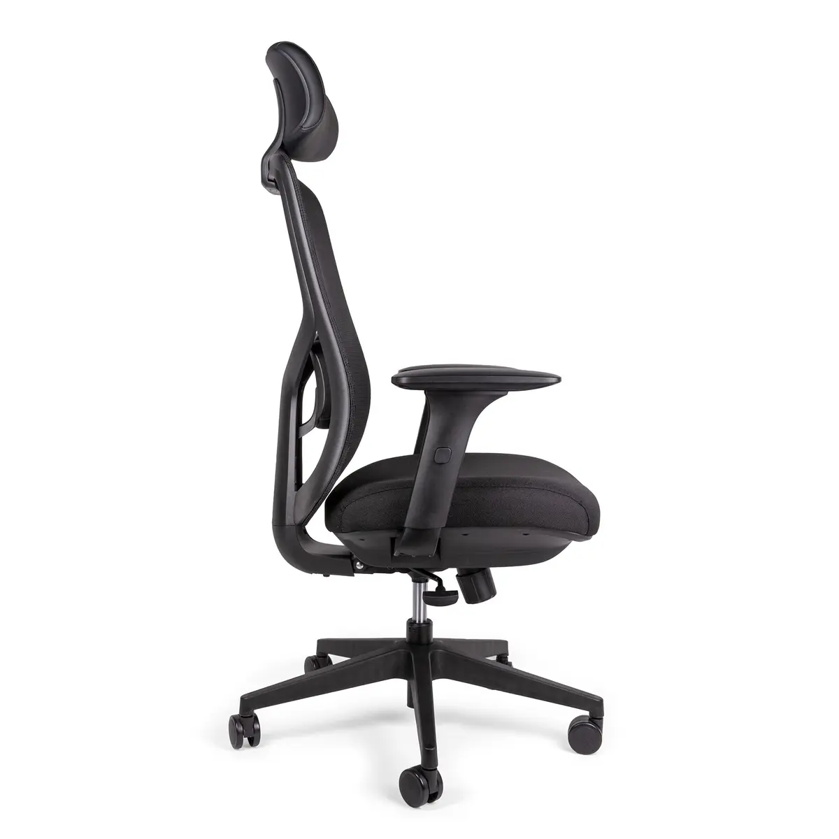 Silla ejecutiva ergonómica MIRELA negra vista lateral