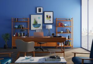 Espacio de oficina moderna con ambiente productivo
