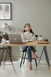 Soporte lumbar en silla ejecutiva