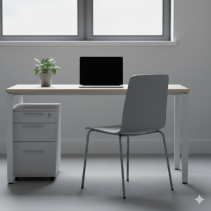 Silla de oficina funcional para trabajo administrativo.