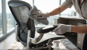 Limpieza preventiva de una silla de oficina ergonómica