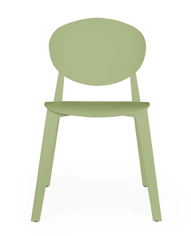 Silla para exterior ALUNA apilable y resistente al sol