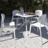 Silla moderna ALUNA para terraza y jardín exterior