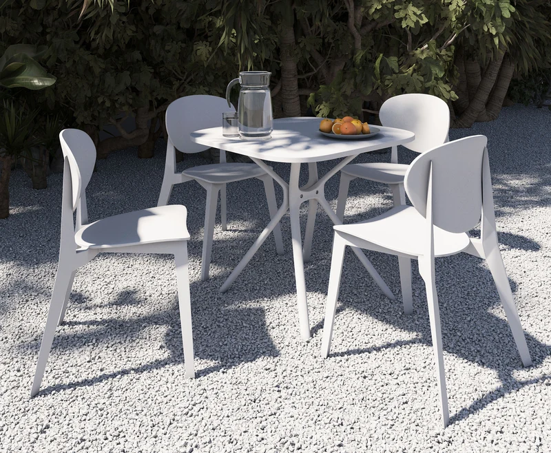 Silla moderna ALUNA para terraza y jardín exterior