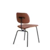 Silla TARENA Soft Leather - Vista posterior Silla para visitantes TARENA con respaldo café para oficina moderna