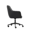 Bravia Ejecutiva – Vista lateral Bravia Ejecutiva silla negra con ruedas vista lateral