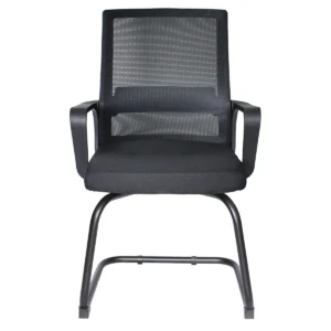 Silla de visita Lunara Negro Trineo negra