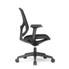 Teria – Vista lateral Teria silla operativa ergonómica negra vista lateral